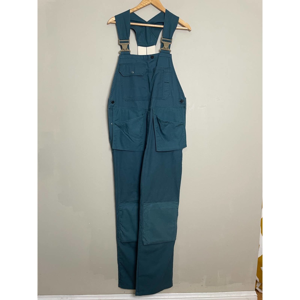 Fristads Bib 'N' Brace Workwear Overalls Adjustable Teal Pockets Blue